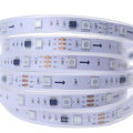 Éclairage 3,2ft / 1M WS2812 5050 RVB Digital LED Strip blanc PCB 60leds / M Étanche IP67 DC5V LED Strip